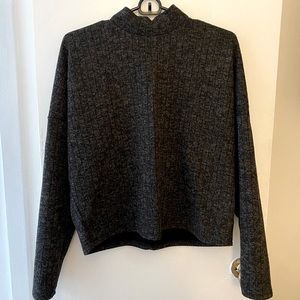 Forever 21 Mock Turtleneck Crop Boxy Sweater